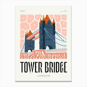 Travel Tower Bridge London Abstract Gallery Canvas Print