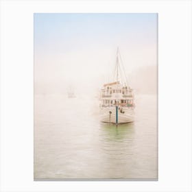 Out Of The Mist Halong Bay Vietnam Canvas Print