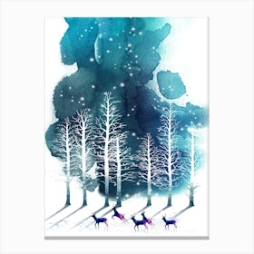 Winter Night 2 Canvas Print