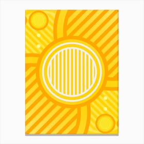 Geometric Glyph in Happy Yellow and Orange n.0012 Canvas Print