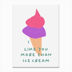 Icecream Canvas Print