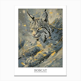 Bobcat Precisionist Illustration 1 Poster Canvas Print