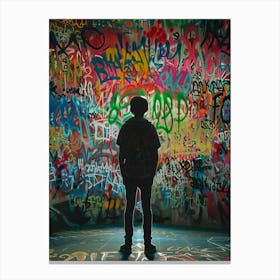 Graffiti Wall 1 Canvas Print