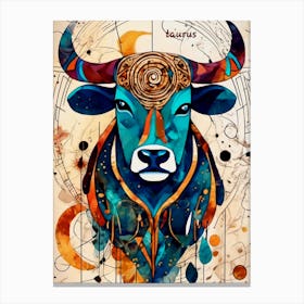 Stubborn Bull Canvas Print