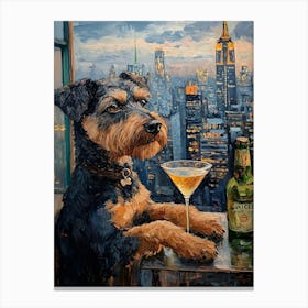 Airedale Whimsy 10 Canvas Print