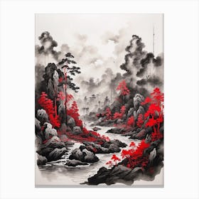 Asian Landscape Painting 1 Canvas Print