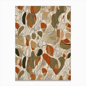 Mid Century Modern Pattern Art Print (8) Canvas Print