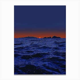 Sunset Over The Ocean 89 Canvas Print