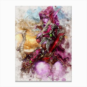 Sylvanas Windrunner World Of Warcraft Canvas Print