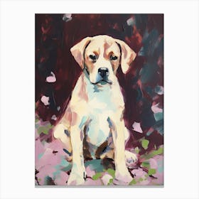 A Boxer Dog Painting, Impressionist 1 Canvas Print