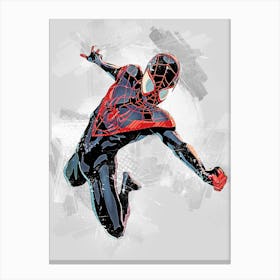 Spider Man Miles Morales Canvas Print