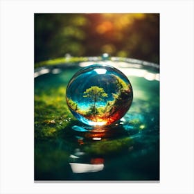 Tree In A Drop Of Water 1 Canvas Print