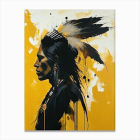 Echoes Of The Native Soul ! Native American Art Canvas Print