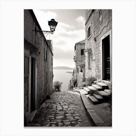 Dubrovnik, Croatia, Photography In Black And White 3 Canvas Print