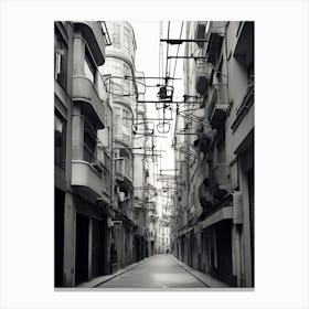Valencia, Spain, Photography In Black And White 3 Canvas Print