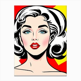 Marilyn Monroe The Bold Stare: A Pop Art Revelation of Confidence" Canvas Print