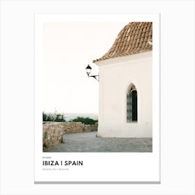 Coordinates Poster Ibiza Spain 2 Canvas Print