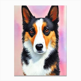 Cardigan Welsh Corgi Watercolour dog Canvas Print