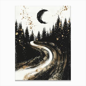 Moonlight Road 1 Canvas Print