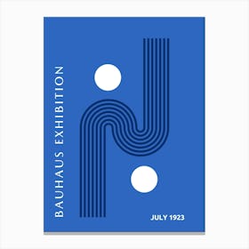 Bauhaus Blue Exhibition 31 Canvas Print