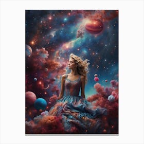 Space Girl Canvas Print Canvas Print