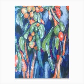 Papaya Classic Fruit Canvas Print