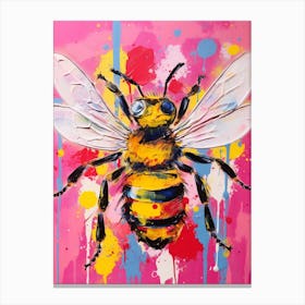 Bee Pop Art Painting Inspired 1 Canvas Print