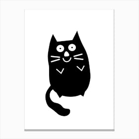 Black Cat Canvas Print