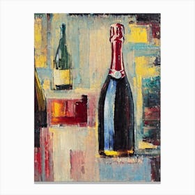 American Sparkling Wine 1 Oil Painting Cocktail Poster Canvas Print
