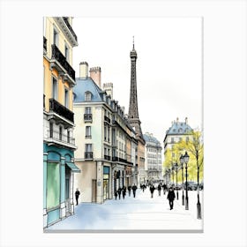 Paris Street 1 Canvas Print