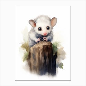 Adorable Chubby Posing Possum 2 Canvas Print