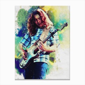 Smudge Of Portrait William Rory Gallagher Canvas Print