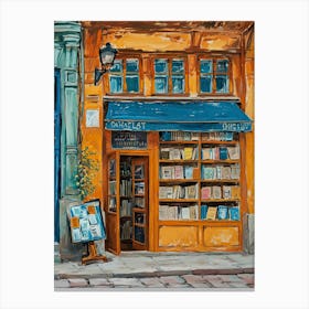 Budapest Book Nook Bookshop 2 Canvas Print