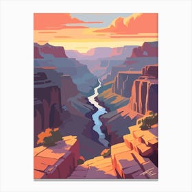 Grand Canyon At Sunset Canvas Print