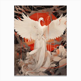 White Phoenix Canvas Print