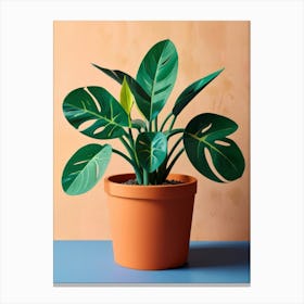 Monstera Plant 2 Canvas Print