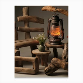 Driftwood Furniture Canvas Print