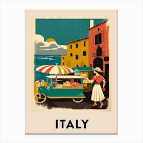Italy 3 Vintage Travel Poster Canvas Print