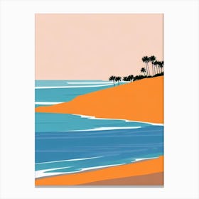 Siesta Key Beach Florida Midcentury Canvas Print