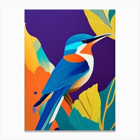Kingfisher Pop Matisse Bird Canvas Print