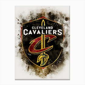 Cleveland Cavaliers Paint Canvas Print