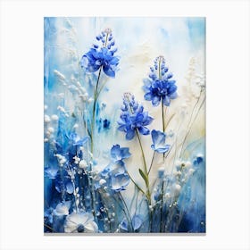 Blue Flowers 3 Canvas Print