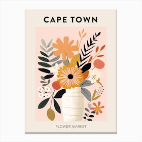 Flower Market Poster Cape Town South Africa 2 Canvas Print