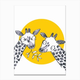 Giraffes Canvas Print