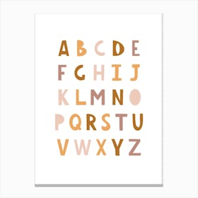 Cute Alphabet Canvas Print