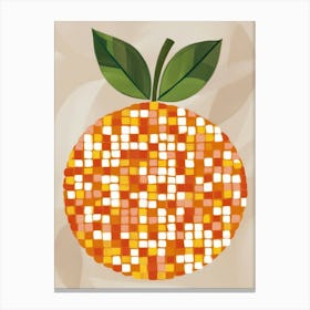 Orange Mosaic 6 Canvas Print