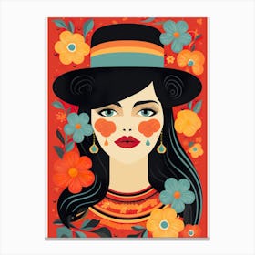 Mexican Girl Canvas Print