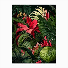 Tropical Paradise 1 Botanicals Canvas Print