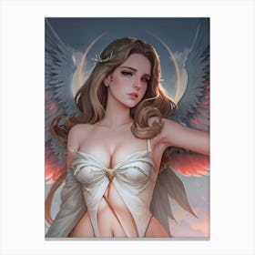 Angel lana del rey ai art stable diffusion Canvas Print