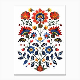 Hungarian Folk Art Canvas Print